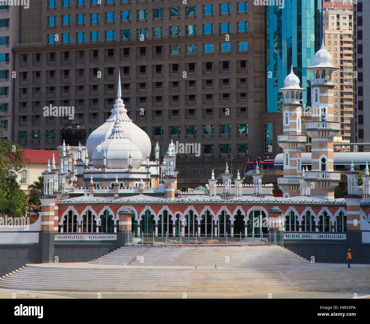 La Malaisie, Kuala Lumpur, Masjid Jamek, mosquée, Banque D'Images