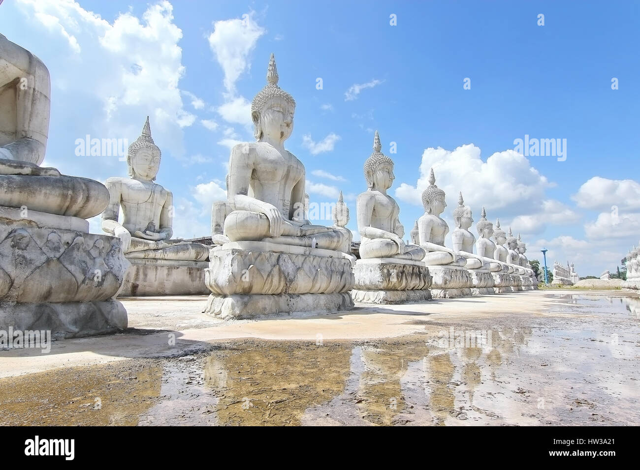 Avis de Bouddha Statue park à Nakhon Si Thammarat, Thaïlande Banque D'Images