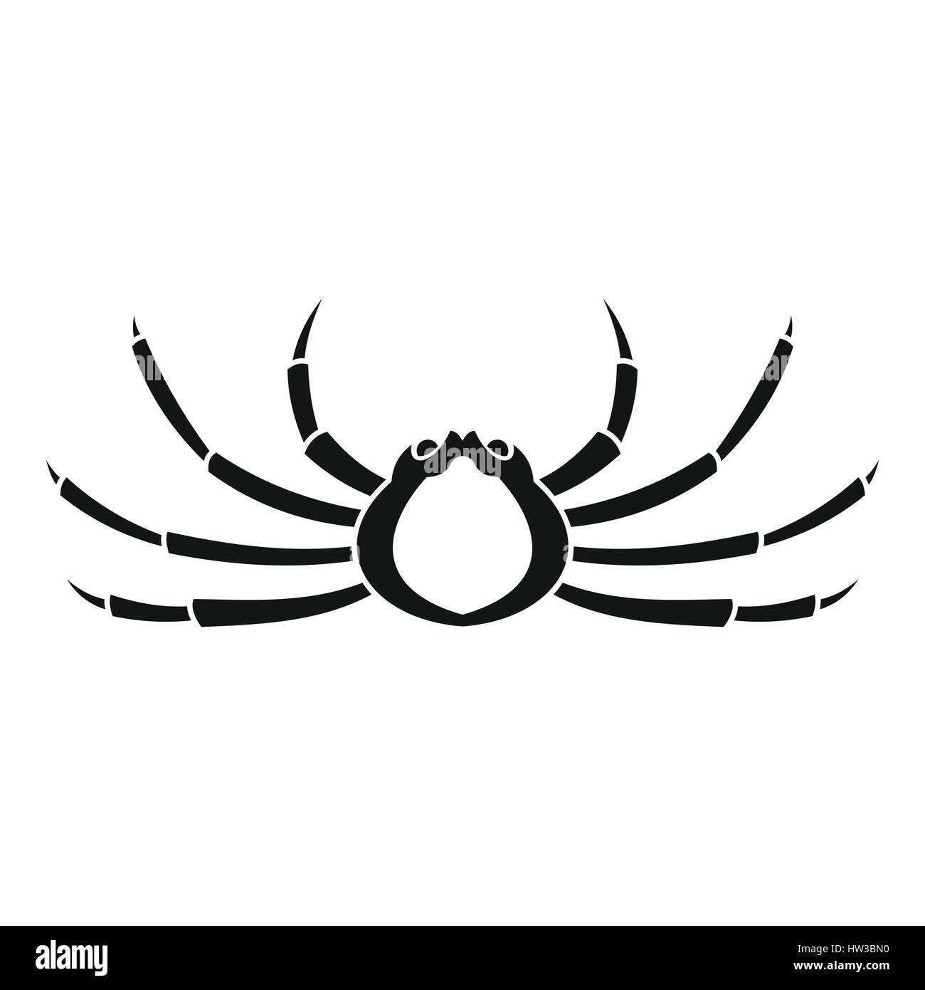 Araignée de mer japonais, l'icône de style simple. Illustration de Vecteur