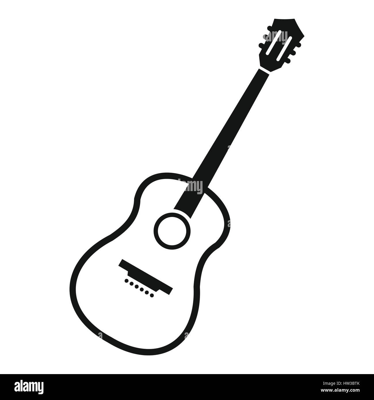 Charango, icône de style simple. Illustration de Vecteur