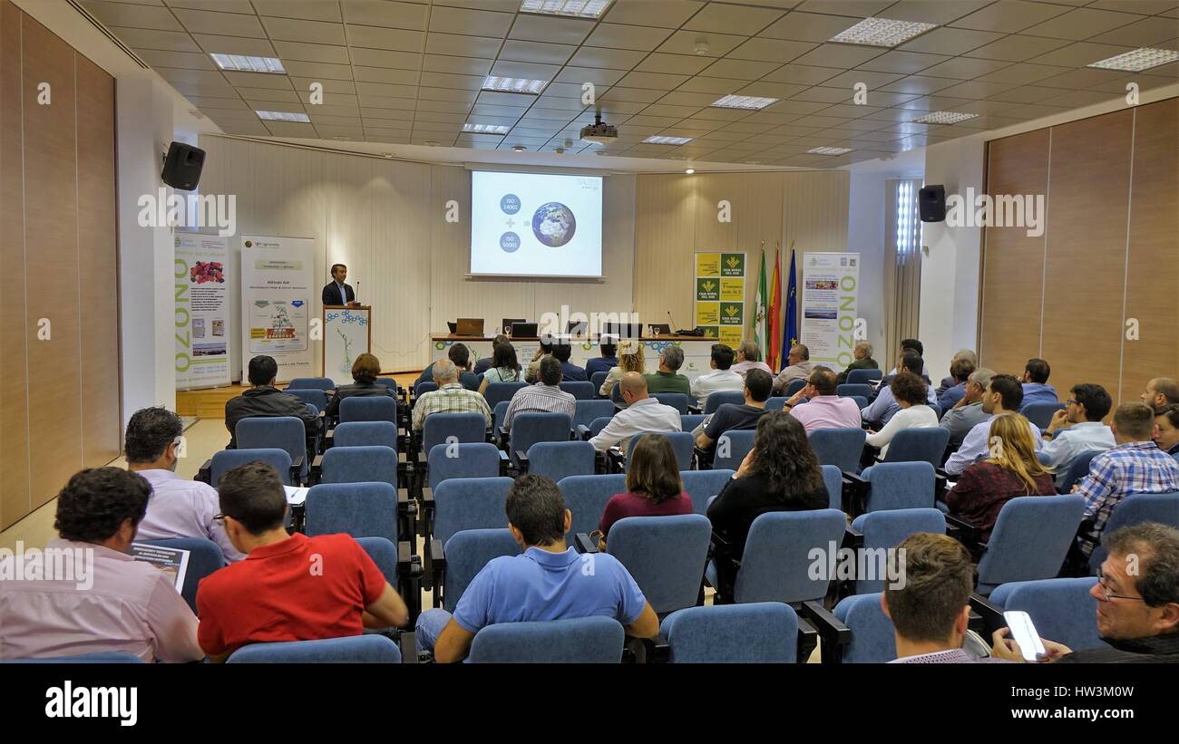 Salle de présentation pour les cadres en Espagne Banque D'Images