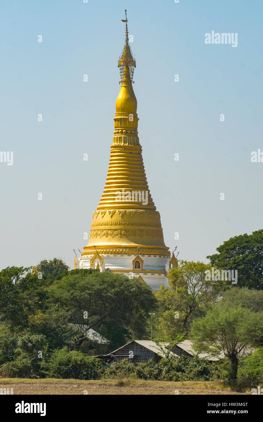 Taw Kyaung Yar, près de la pagode, le Myanmar Magway Banque D'Images
