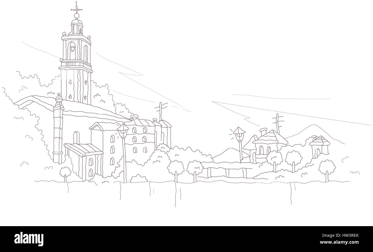 Noir et blanc,architecture,Black,blanc,d'extérieur de bâtiment bâtiment structure,église,christianisme,infographie,clipart,croix,jour,image,création numérique horizontal,graphiques,illustration,randonnée,personne n,en plein air,lieu de Banque D'Images