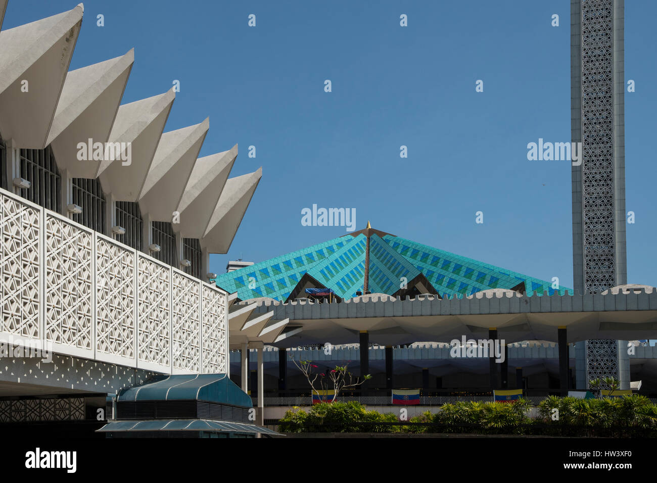 Mosquée nationale, Kuala Lumpur, Malaisie Banque D'Images