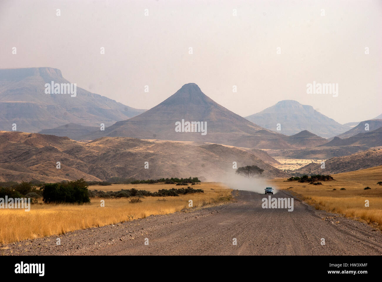 Les routes de la région de Palmwag, le nord de la Namibie Banque D'Images