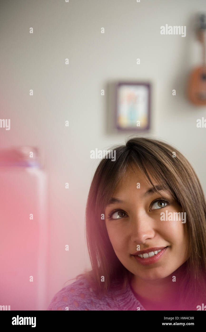 Portrait of smiling woman Banque D'Images