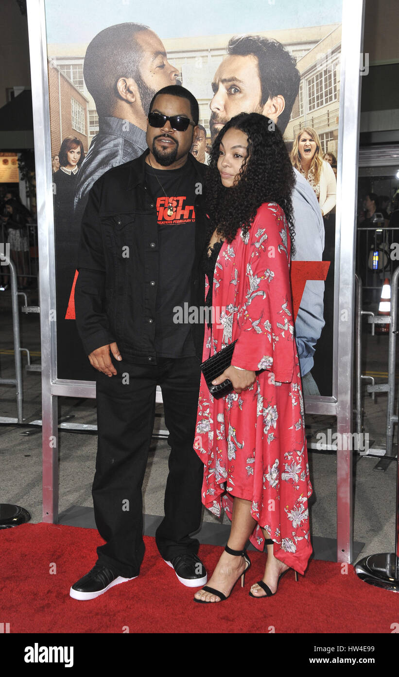 Premiere film Fist Fight avec : Ice Cube, Kimberly Woodruff Où : Los Angeles, California, United States Quand : 14 Oct 2017 Banque D'Images