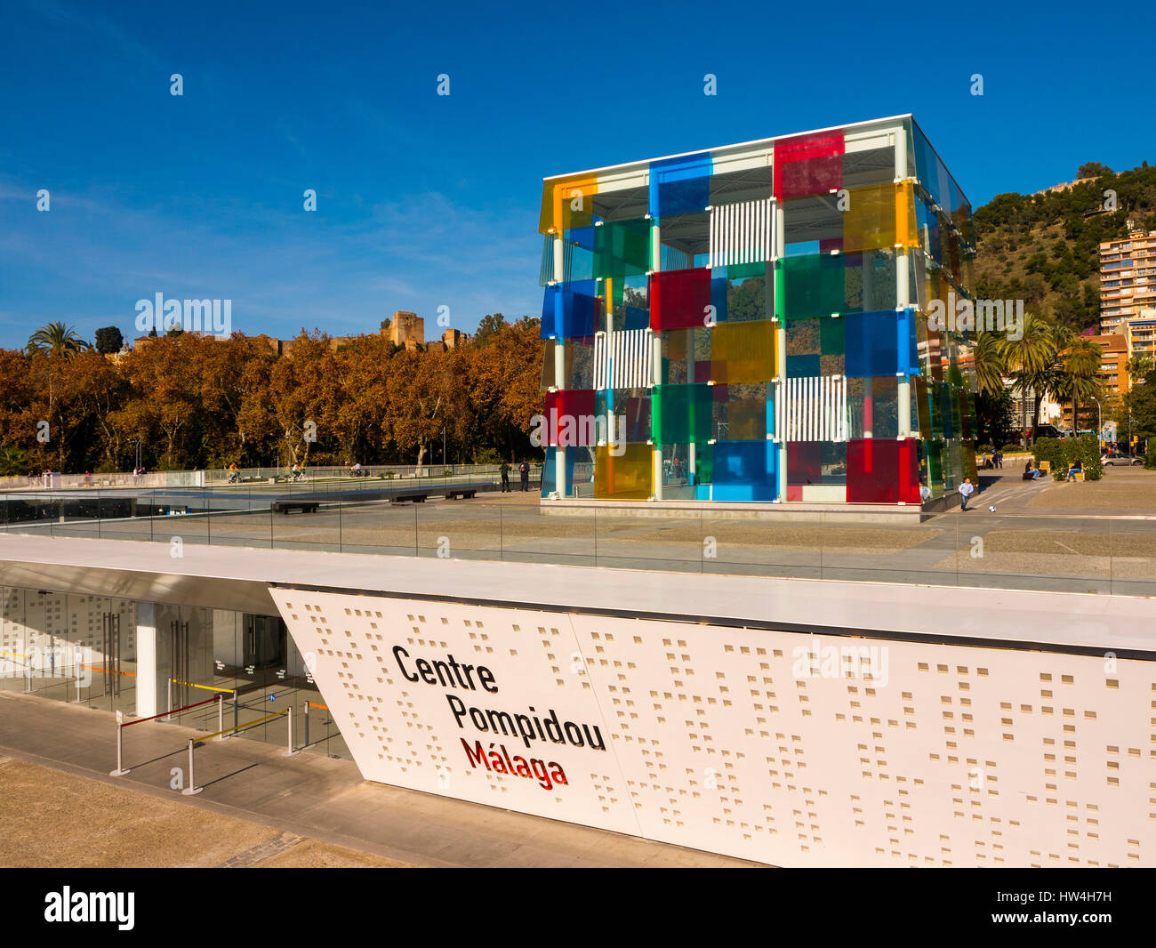 Musée d'art moderne centre Pompidou Costa del Sol, Malaga. Andalousie le sud de l'Espagne. L'Europe Banque D'Images