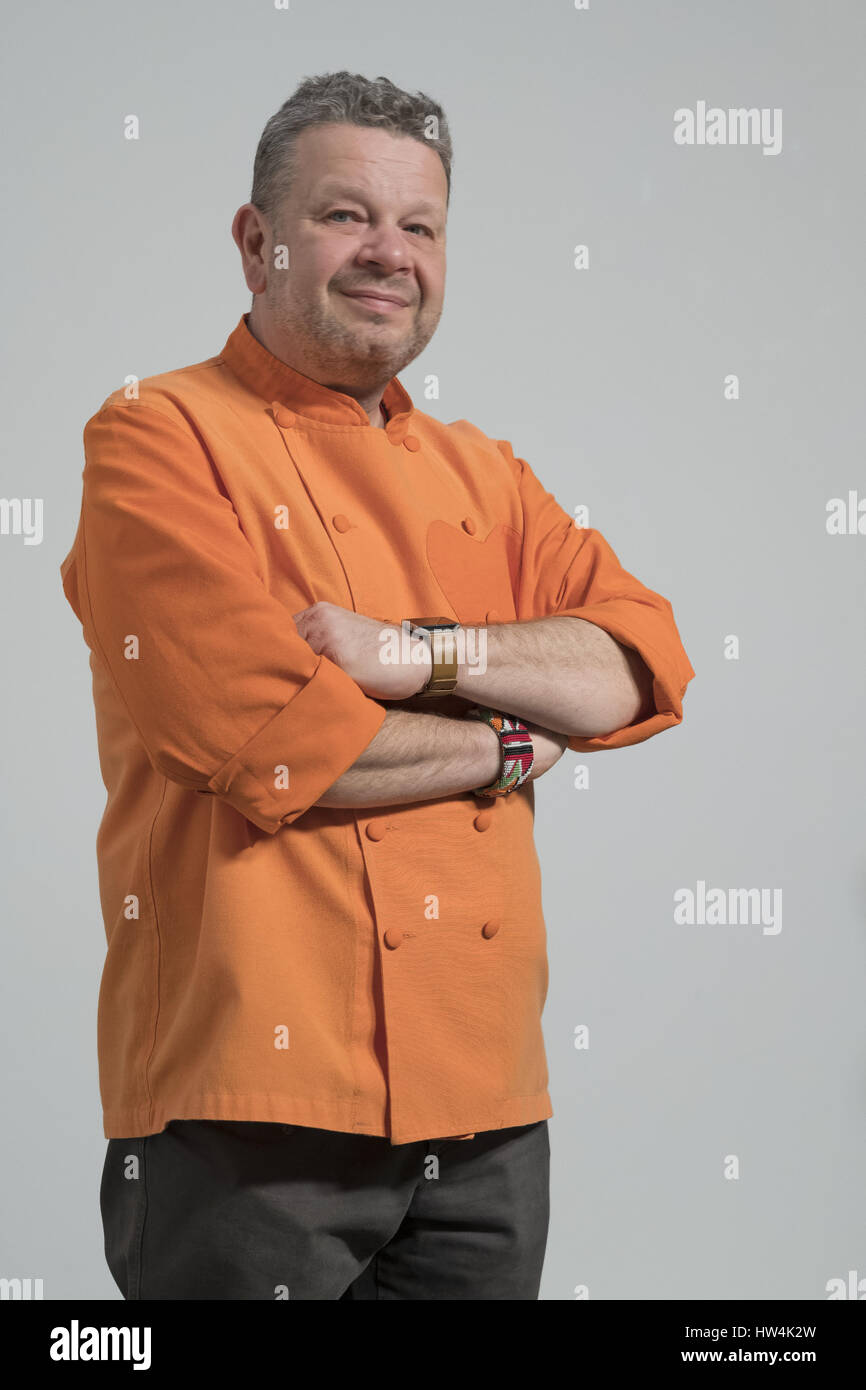 Chef espagnol Alberto Chicote présente le 'Top Chef' au club de cuisine le  14 février 2017 à Madrid, Espagne Avec : Alberto Chicote Où : Madrid,  Espagne Quand : 14 Oct 2017 Photo Stock - Alamy