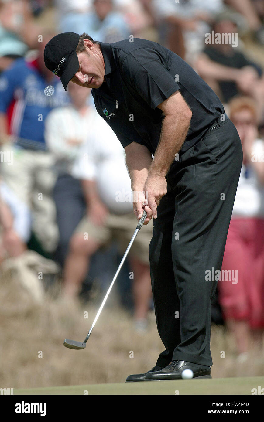 NICK FALDO L OUVRIR.ROYAL ST GEORGE'S ROYAL ST. GEORGE'S SANDWICH KENT 20 Juillet 2003 Banque D'Images