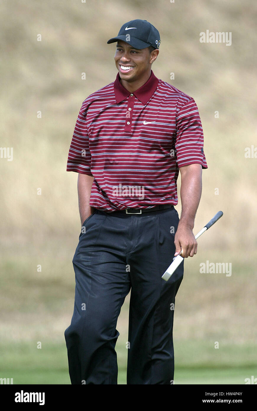 TIGER WOODS L'OPEN ROYAL ST.GEORGE'S ROYAL ST. GEORGE'S SANDWICH KENT 20 Juillet 2003 Banque D'Images