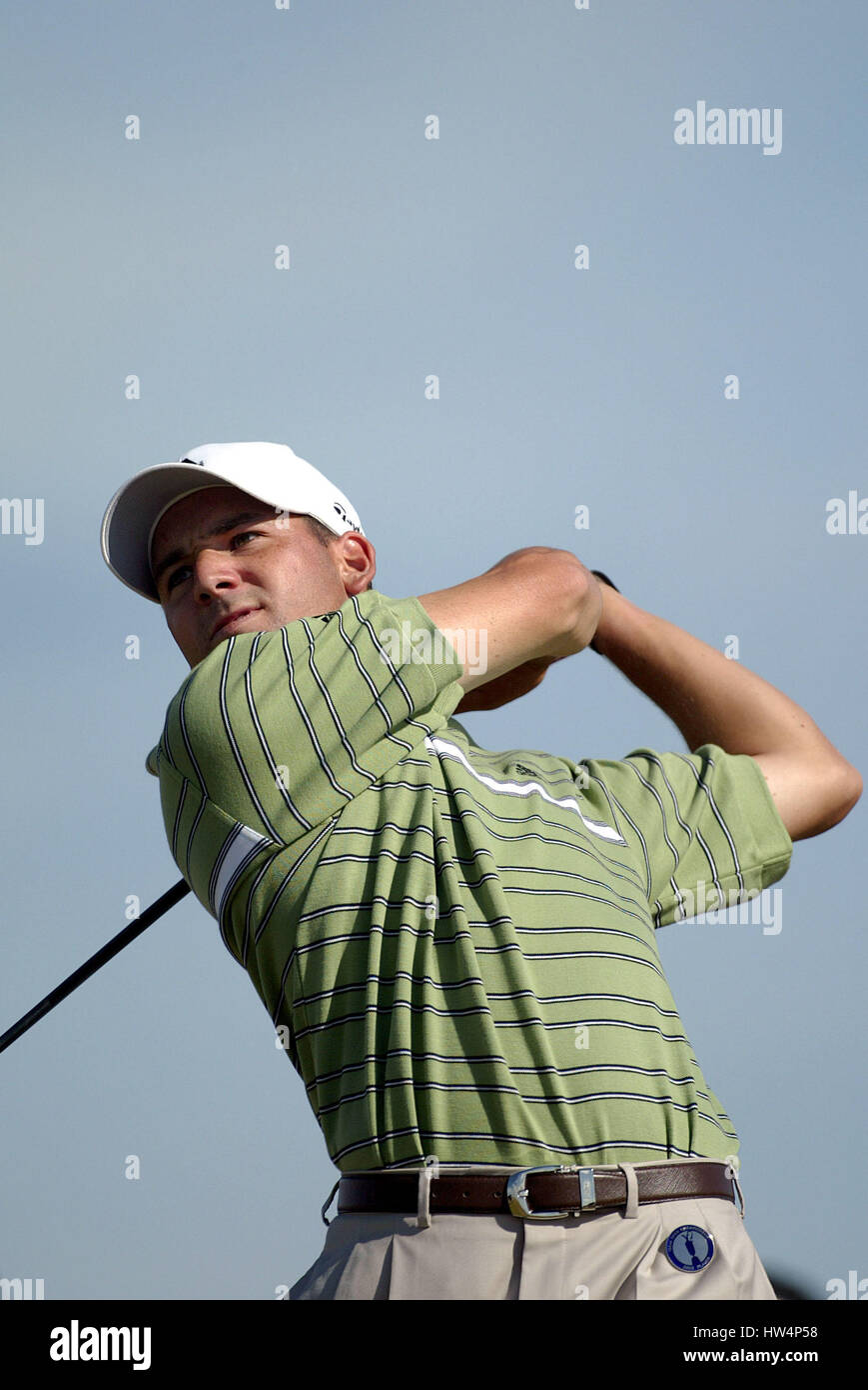 SERGIO GARCIA L'OUVRIR.ROYAL ST GEORGE'S ROYAL ST. GEORGE'S SANDWICH KENT 20 Juillet 2003 Banque D'Images