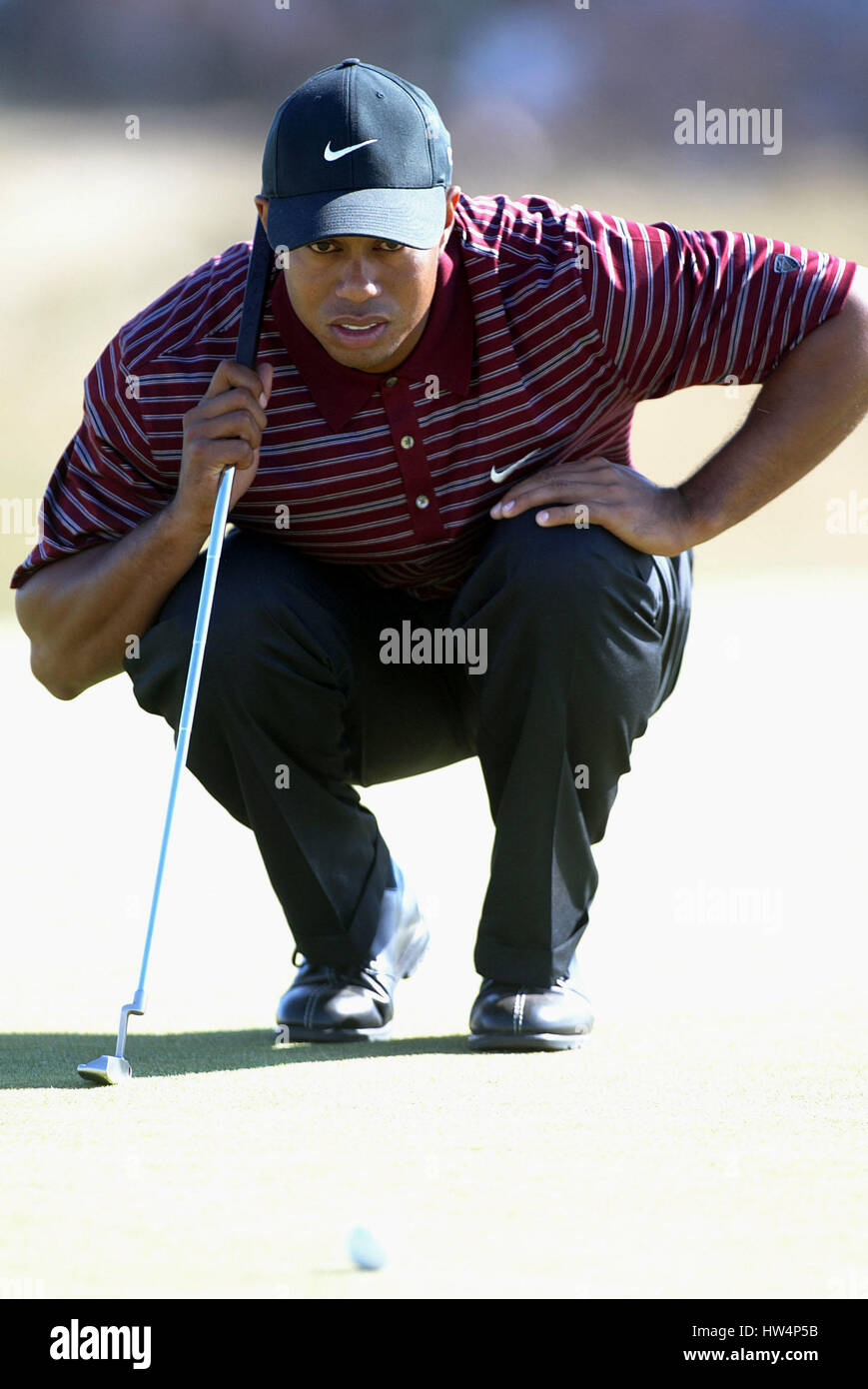 TIGER WOODS L'OPEN ROYAL ST.GEORGE'S ROYAL ST. GEORGE'S SANDWICH KENT 20 Juillet 2003 Banque D'Images