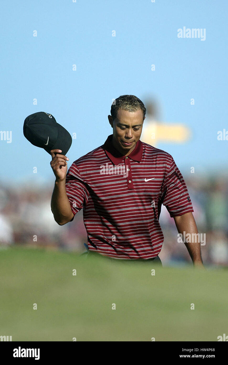 TIGER WOODS L'OPEN ROYAL ST GEORGE'S.L'OPEN ROYAL ST.GEORGE'S SANDWICH KENT 20 Juillet 2003 Banque D'Images