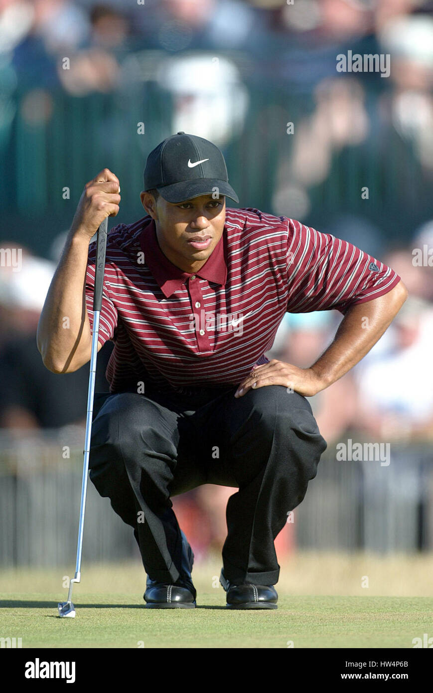 TIGER WOODS L'OPEN ROYAL ST GEORGE'S.L'OPEN ROYAL ST.GEORGE'S SANDWICH KENT 20 Juillet 2003 Banque D'Images