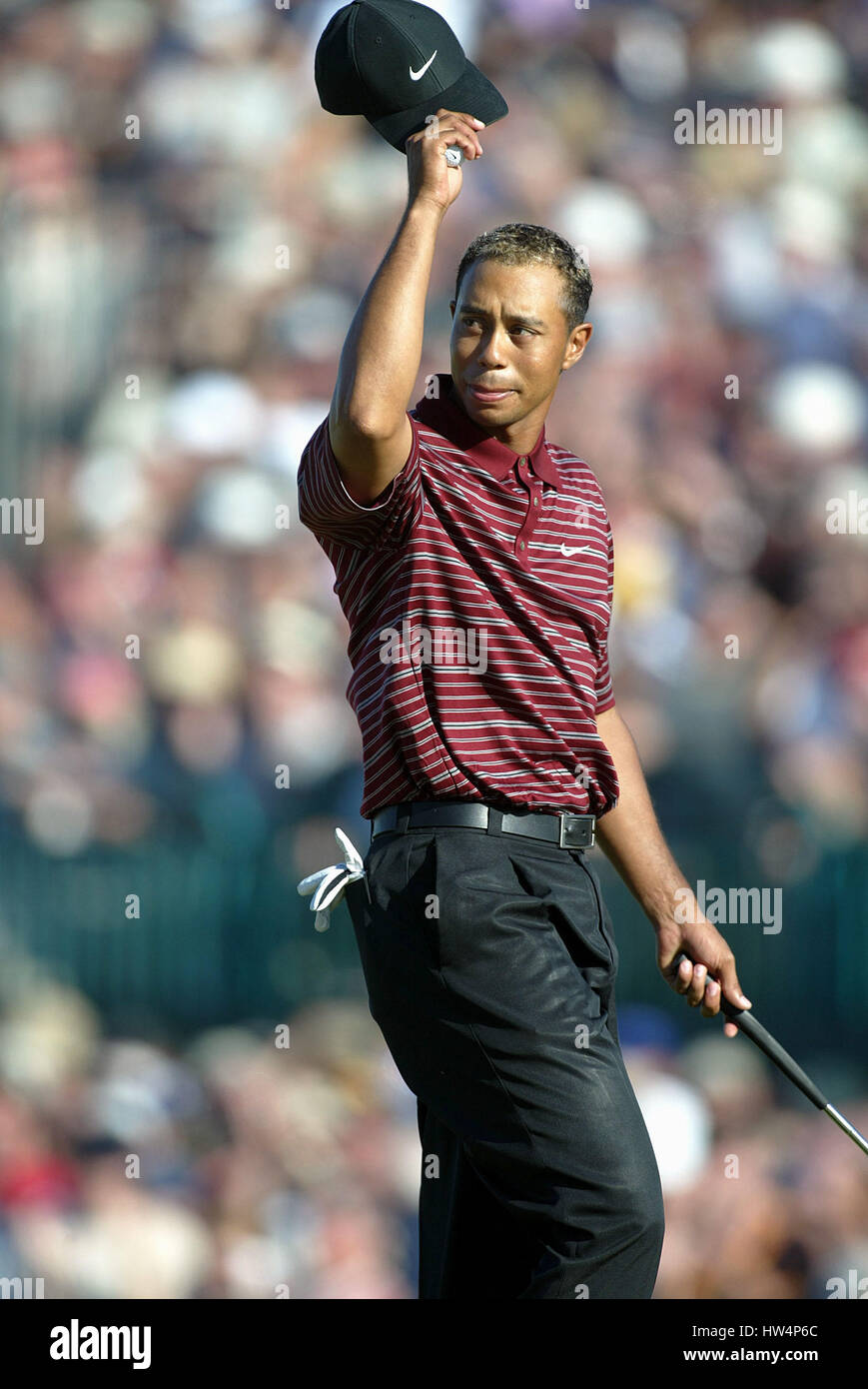 TIGER WOODS L'OPEN ROYAL ST GEORGE'S.L'OPEN ROYAL ST.GEORGE'S SANDWICH KENT 20 Juillet 2003 Banque D'Images
