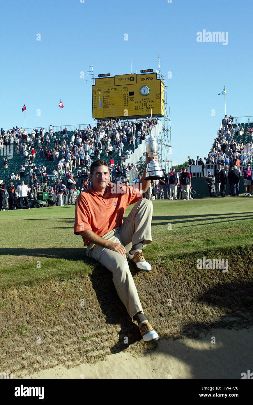 BEN CURTIS RESPONSABLE OPEN ROYAL ST.GEORGE' L'OPEN ROYAL ST.GEORGE'S SANDWICH KENT 20 Juillet 2003 Banque D'Images