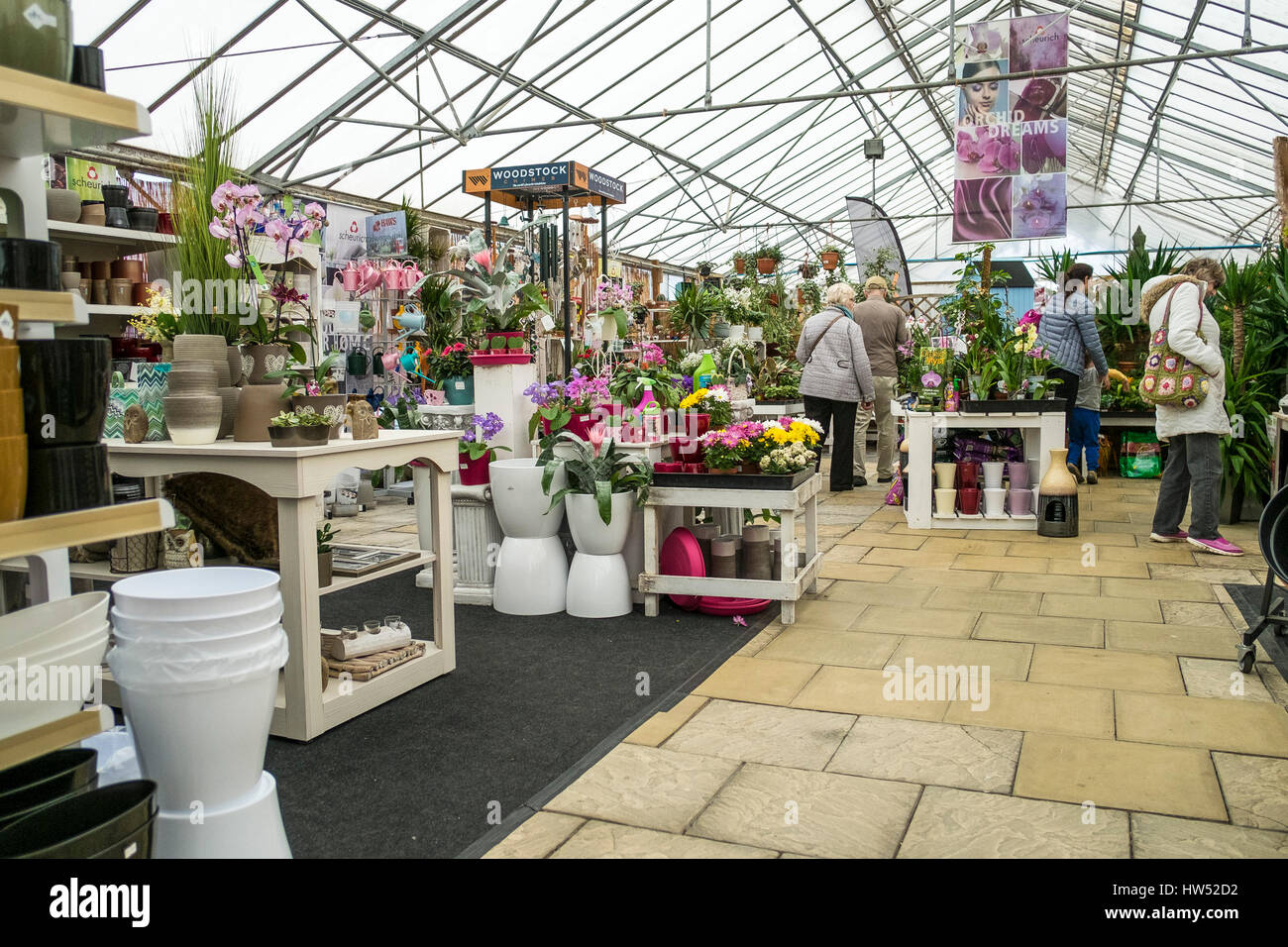 Jardin des Plantes Centre Clients Vente Entreprise de jardinage Loisirs Afficher Banque D'Images