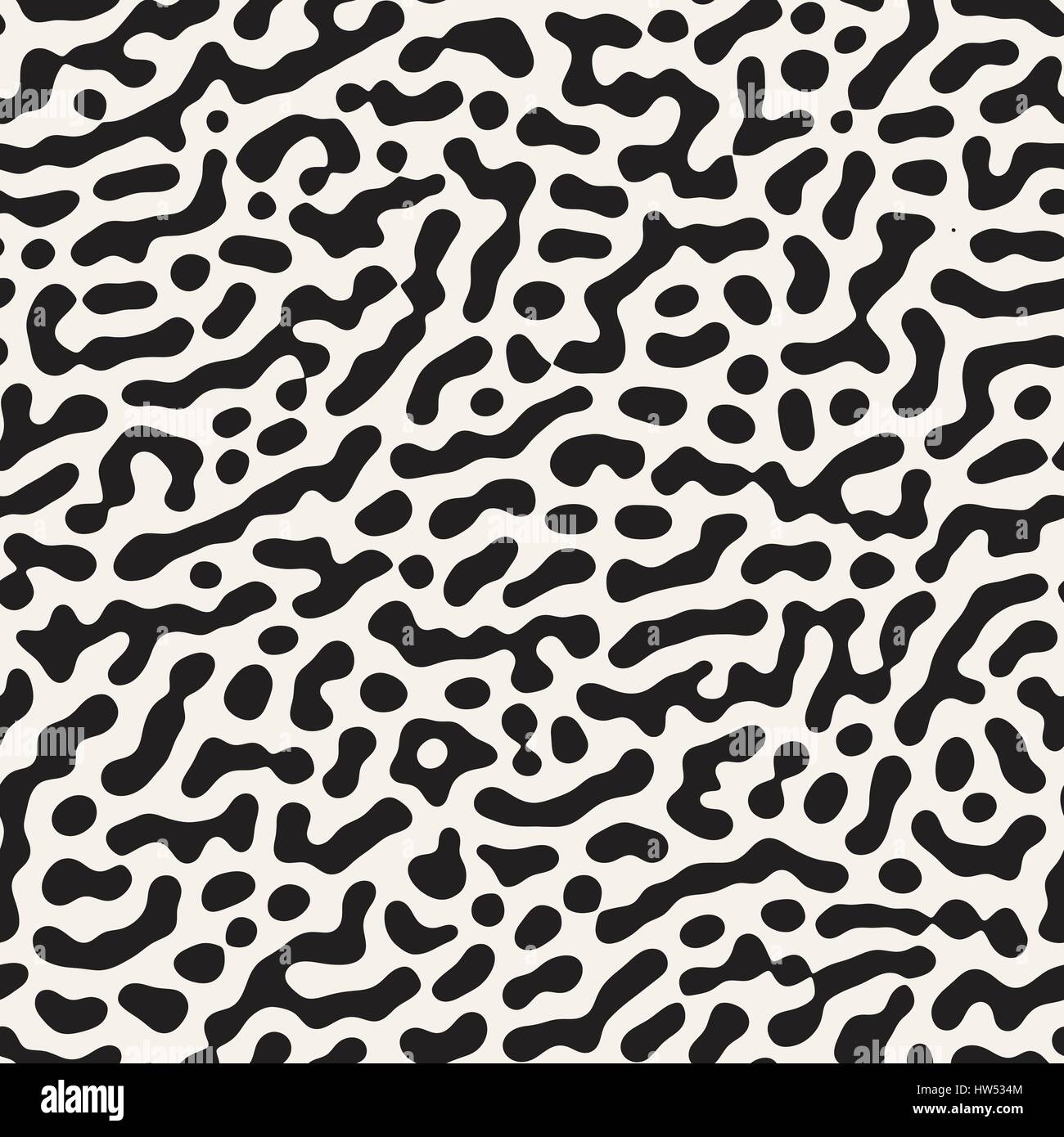 Vector Grunge sans motif. Le noir et blanc des formes organiques. Taches malpropre de texture. Illustration de Vecteur