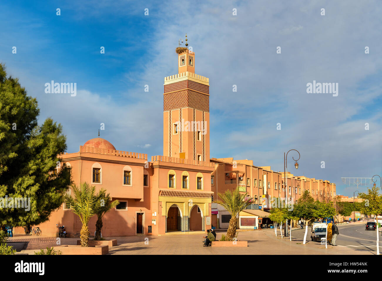 Mosquée Wazzkaitih Masuda à Ouarzazate, Maroc Banque D'Images