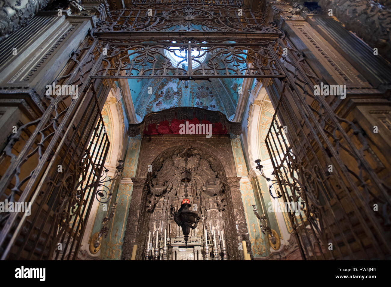 Vue panoramique de la Cathédrale Se Porto Portugal Banque D'Images