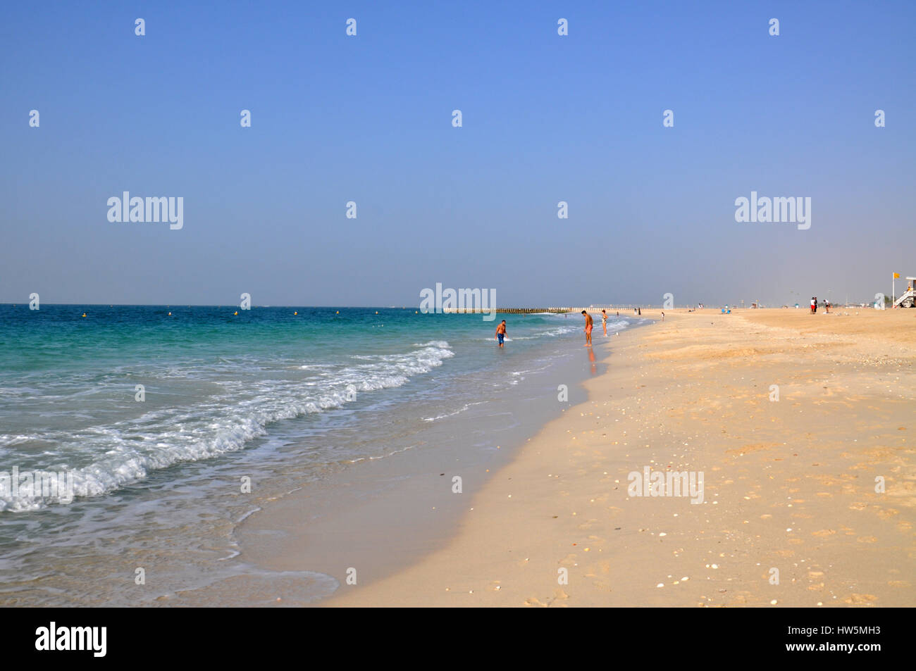 Kite beach à Dubaï au cours de l'hiver locations Banque D'Images