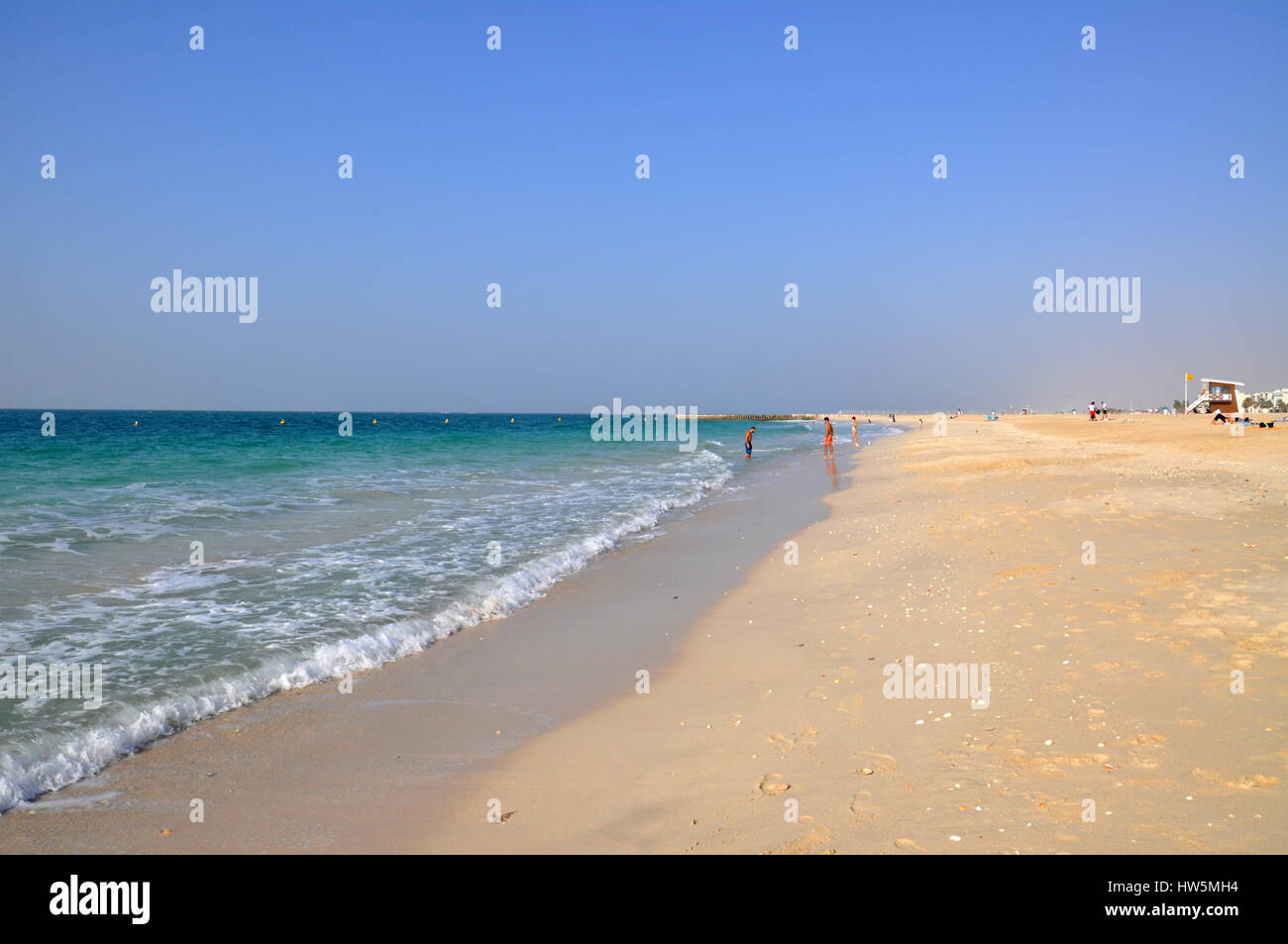 Kite beach à Dubaï au cours de l'hiver locations Banque D'Images