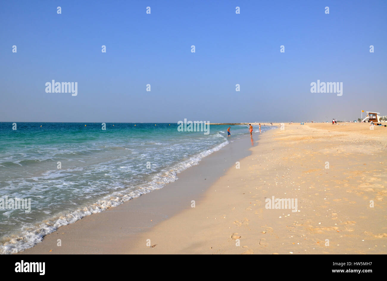Kite beach à Dubaï au cours de l'hiver locations Banque D'Images