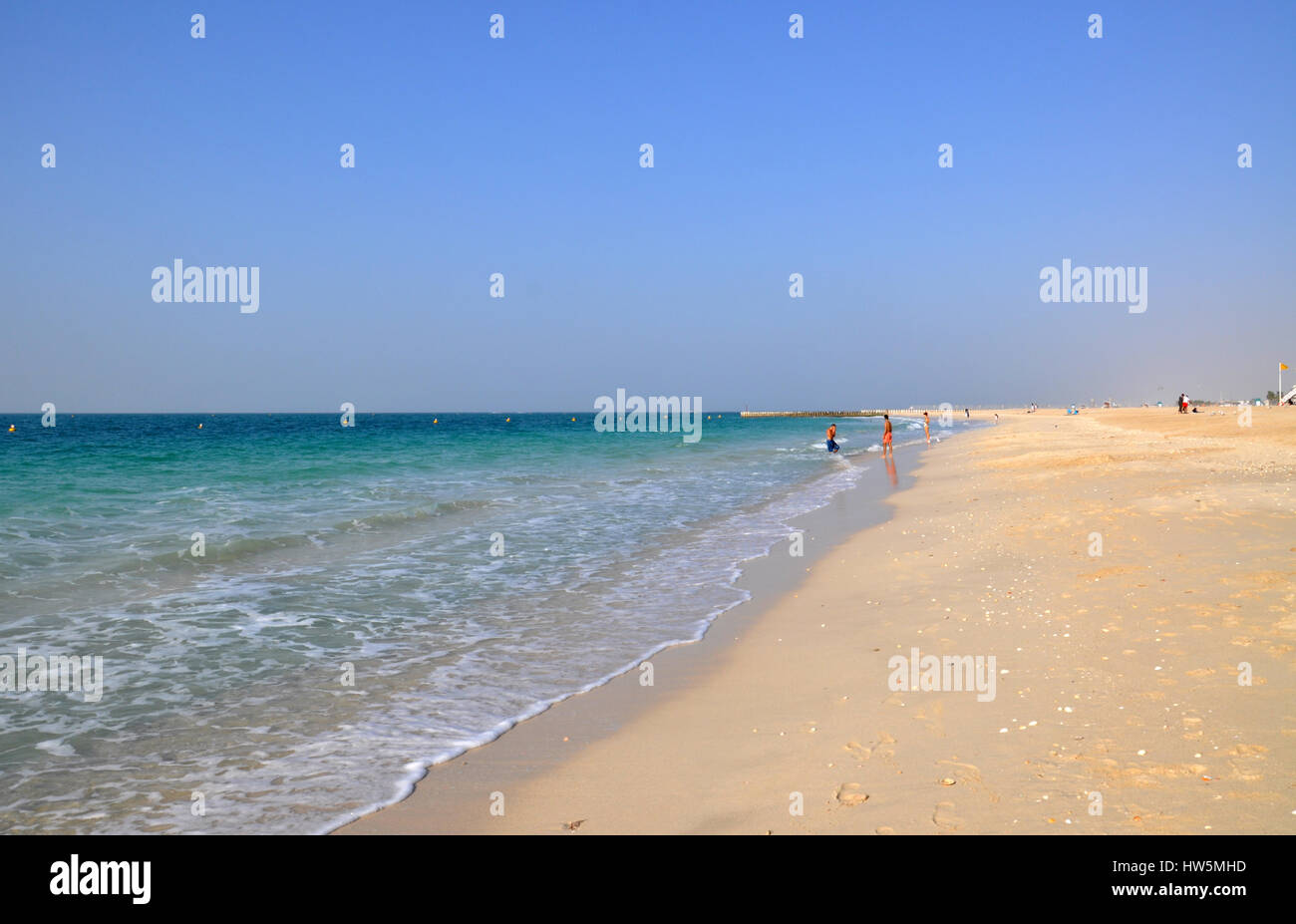 Kite beach à Dubaï au cours de l'hiver locations Banque D'Images