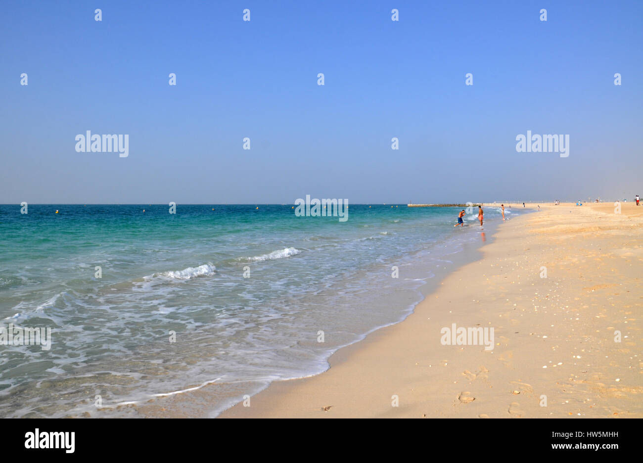 Kite beach à Dubaï au cours de l'hiver locations Banque D'Images