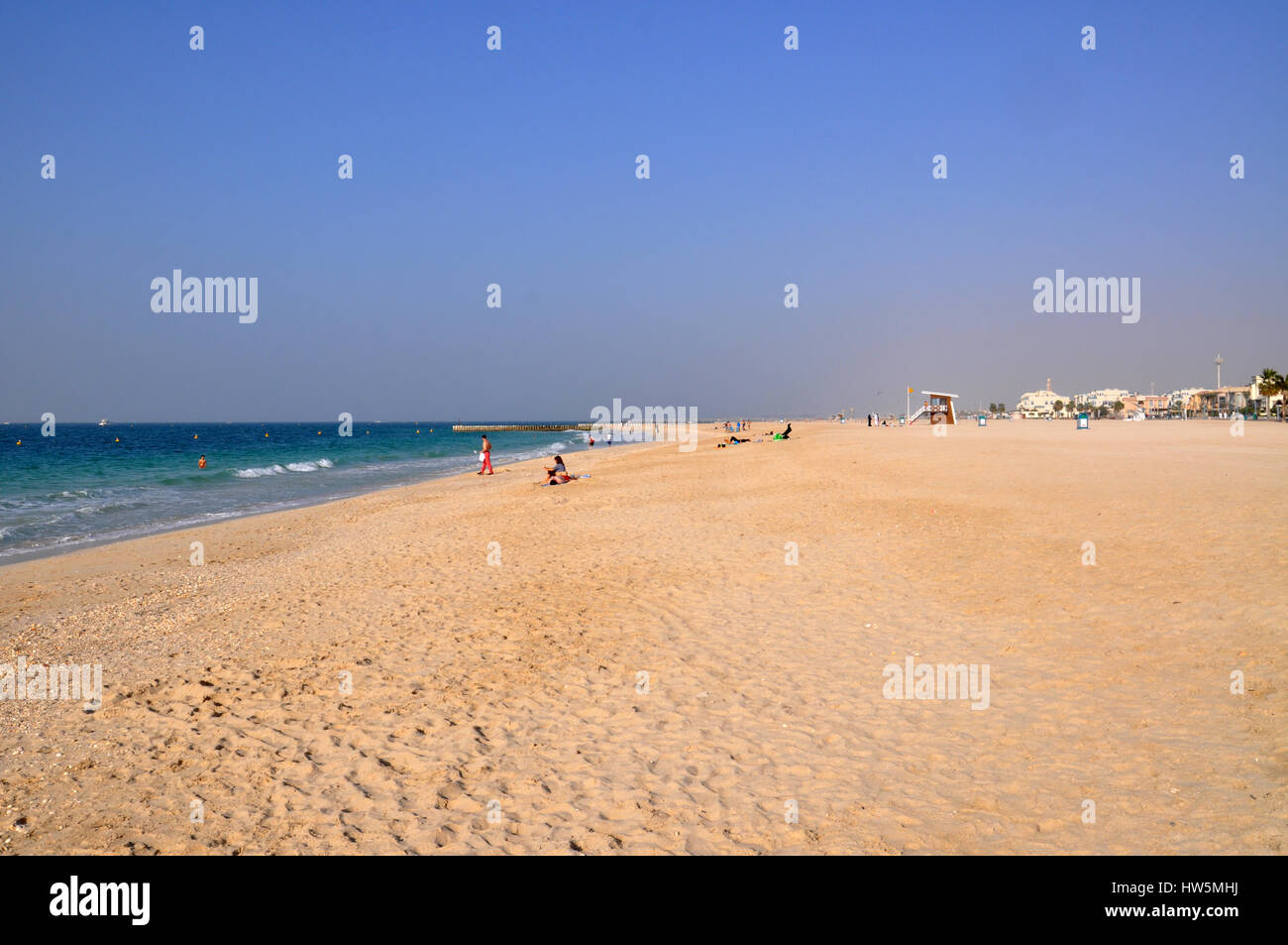 Kite beach à Dubaï au cours de l'hiver locations Banque D'Images