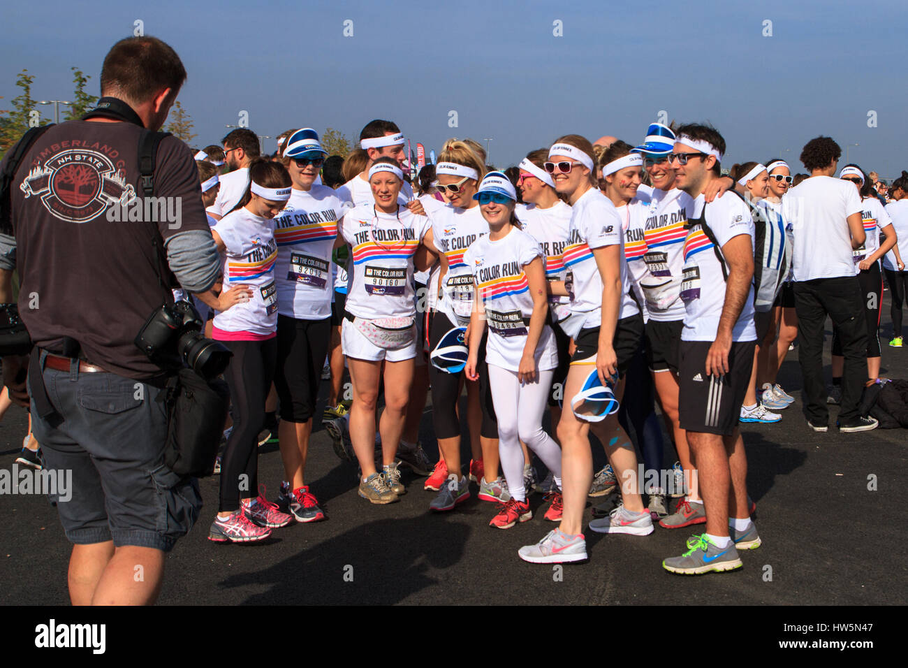 Color run, London, UK Banque D'Images