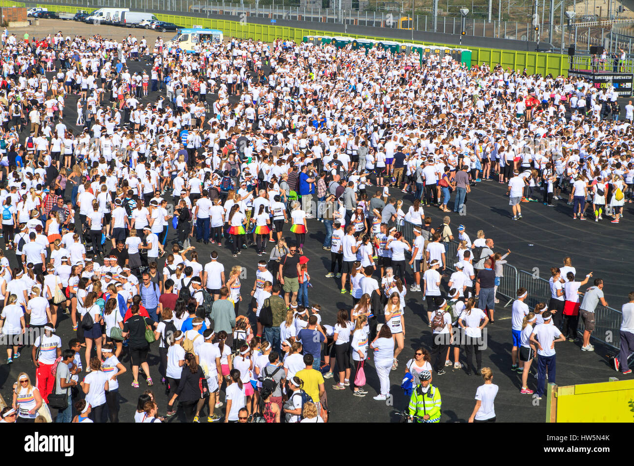 Color run, London, UK Banque D'Images