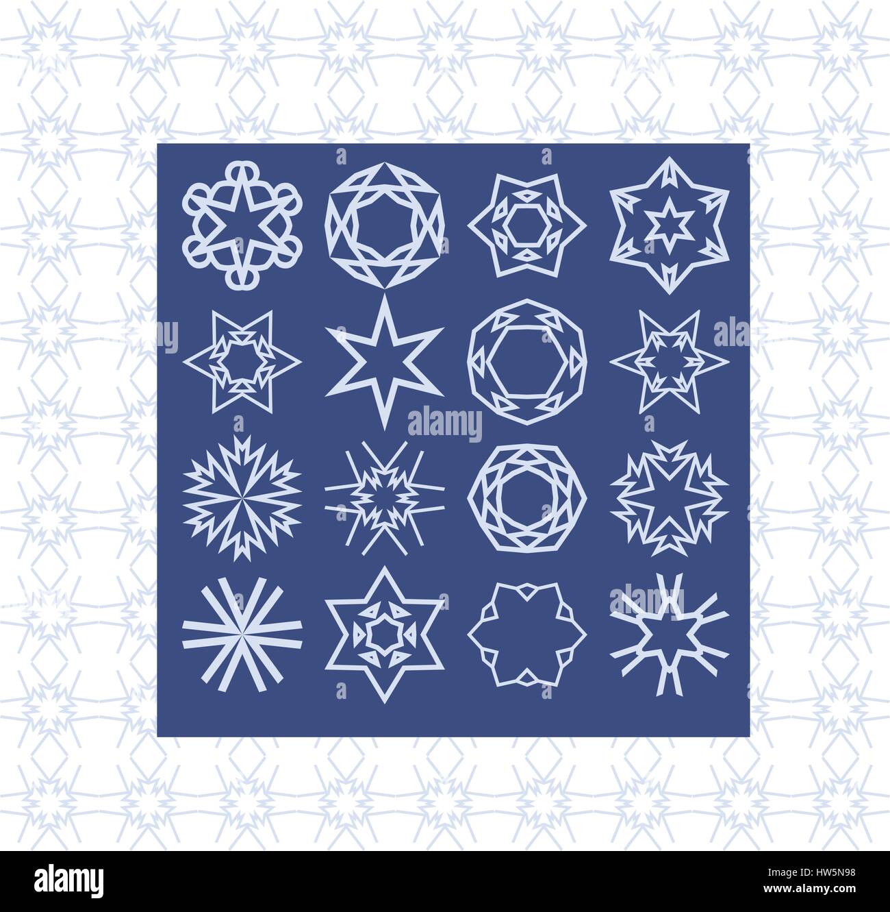 Résumé Les éléments d'idées de design. Symbole de base des modèles de contexte et création d'album. Convient pour le logo de marque ou de motifs. Creati élégant Illustration de Vecteur