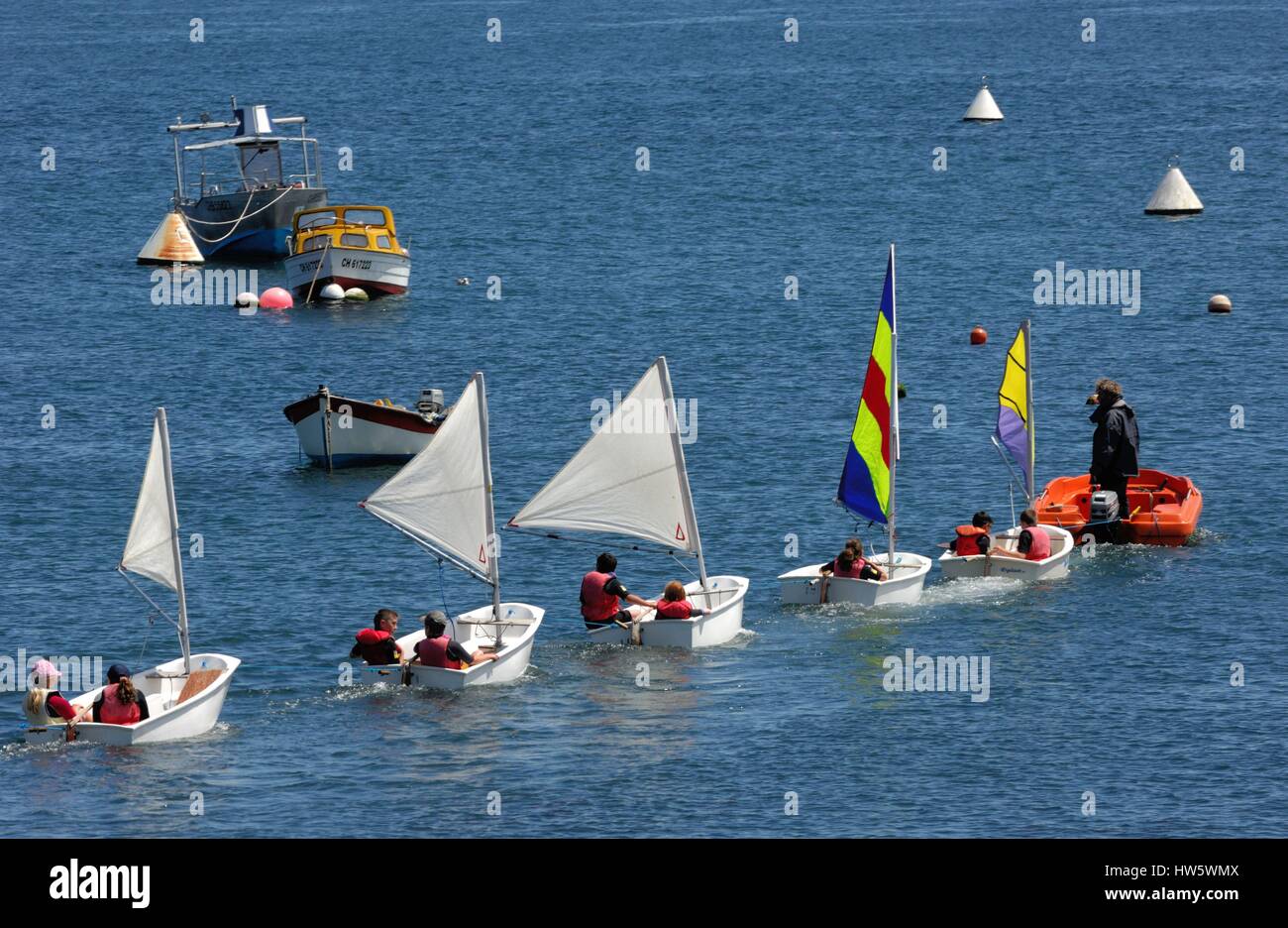 Apprentissage voile france Banque de photographies et d’images à haute