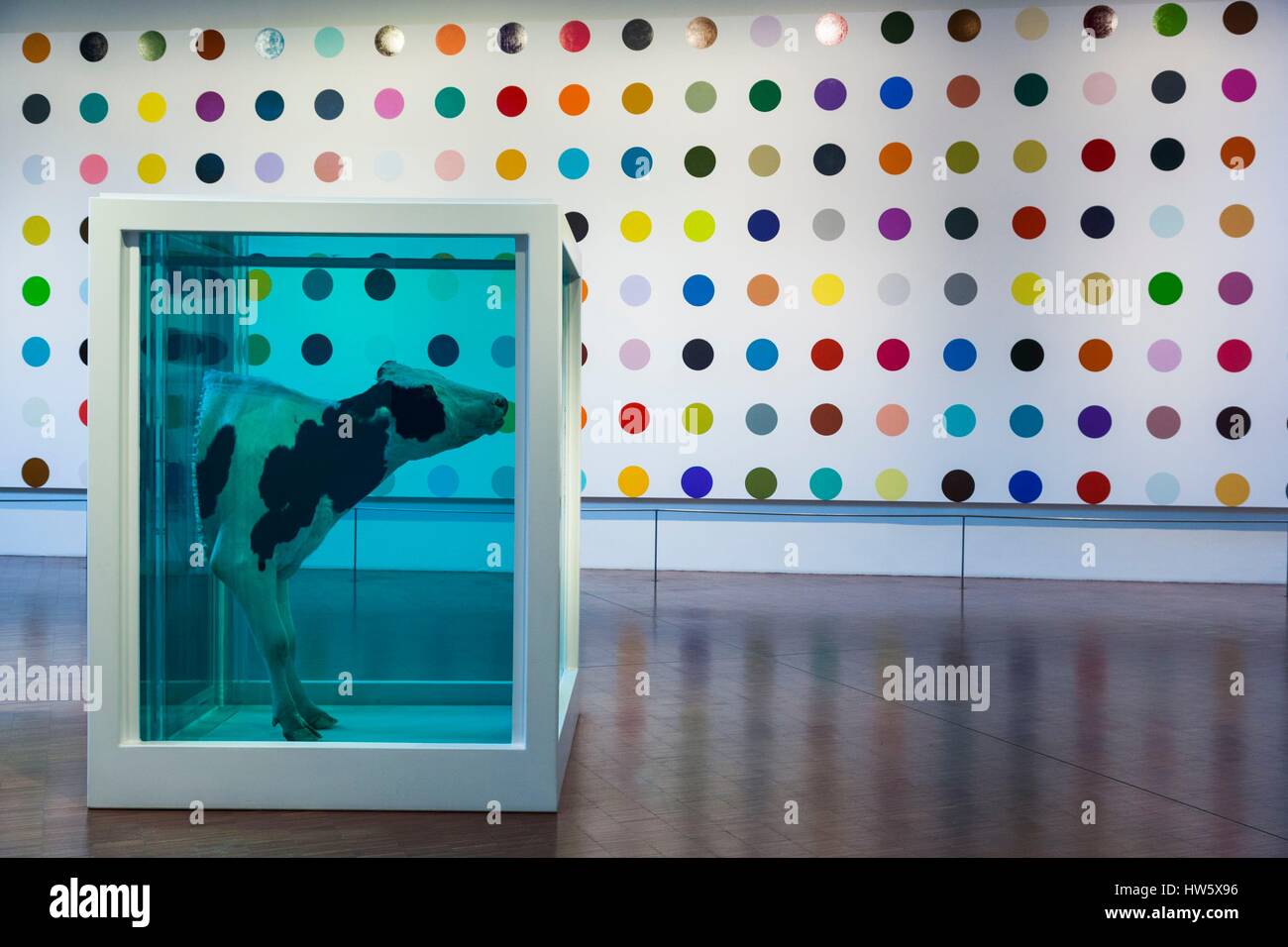 Le Danemark, la Nouvelle-Zélande, l'Oukaïmeden, Arkem Musée d'Art Moderne, le paradoxe de l'amour, par l'artiste Damien Hirst, 2007 Banque D'Images