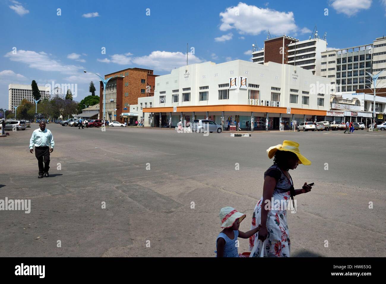 Zimbabwe, Harare, Leopold Takawira Avenue, au centre ville, Michael House Banque D'Images