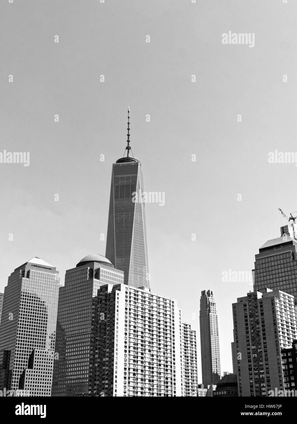 World Financial Center et North Cove Harbour à Hudson River, Lower Manhattan, New York, USA Banque D'Images