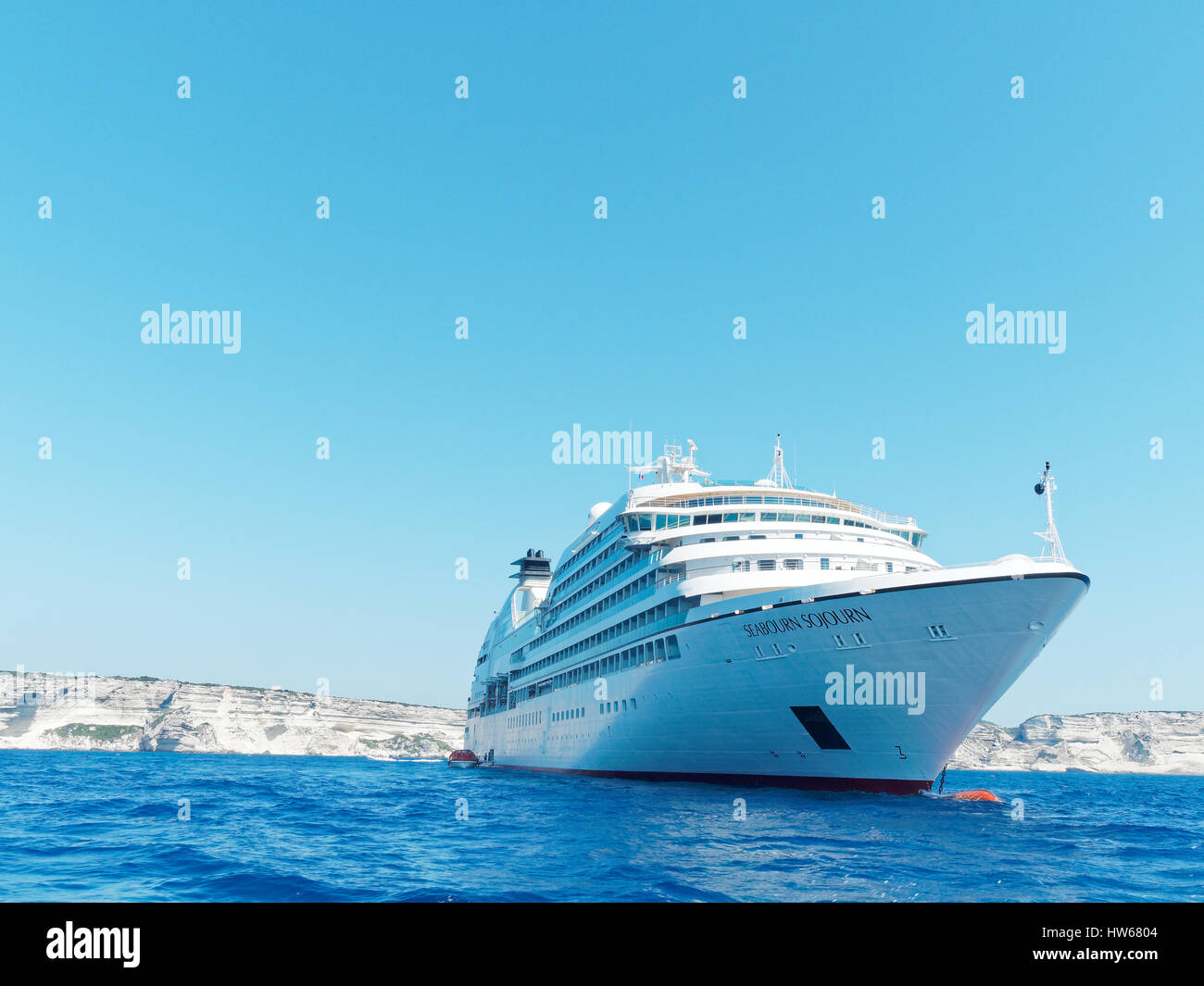 Ferry Boat, Bonifacio, Corse Banque D'Images