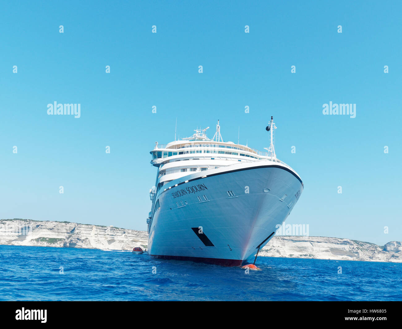 Ferry Boat, Bonifacio, Corse Banque D'Images