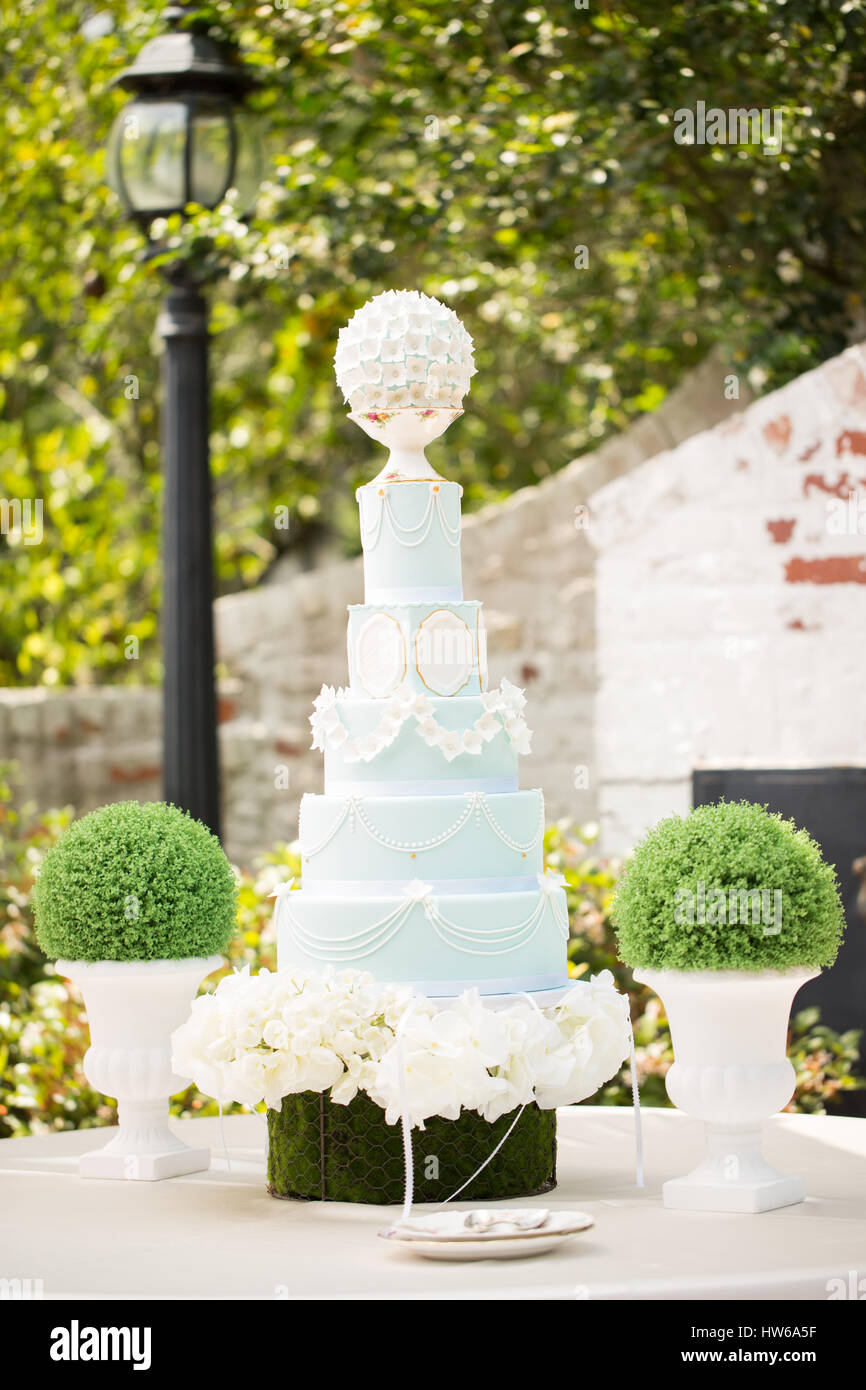 Gâteau de mariage Banque D'Images