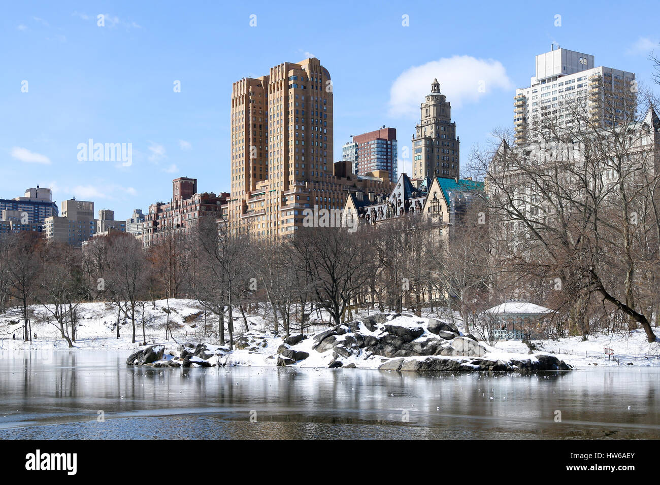 New york central park hiver Banque de photographies et d’images à haute