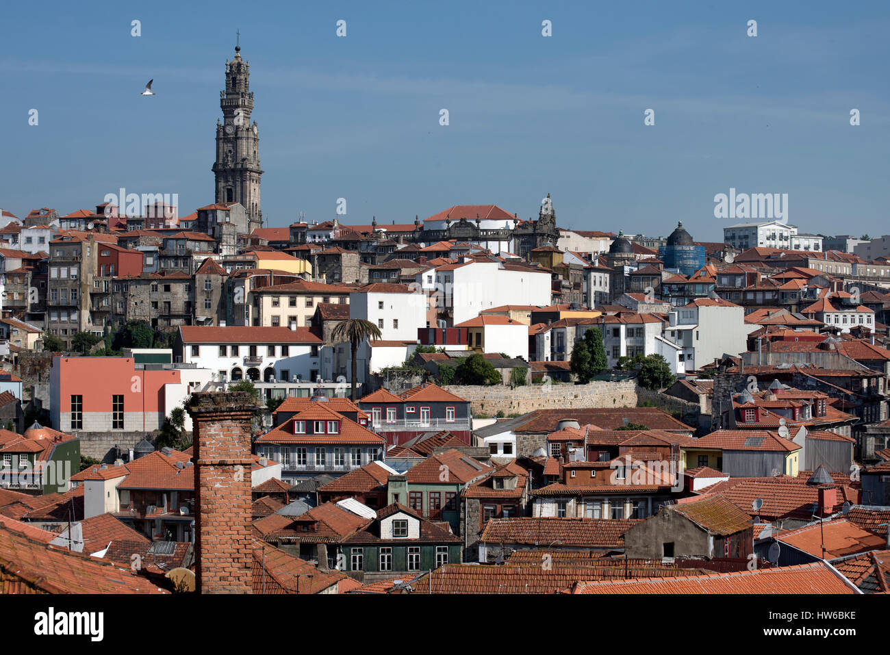 Les toits de la ville de Porto, Portugal Banque D'Images