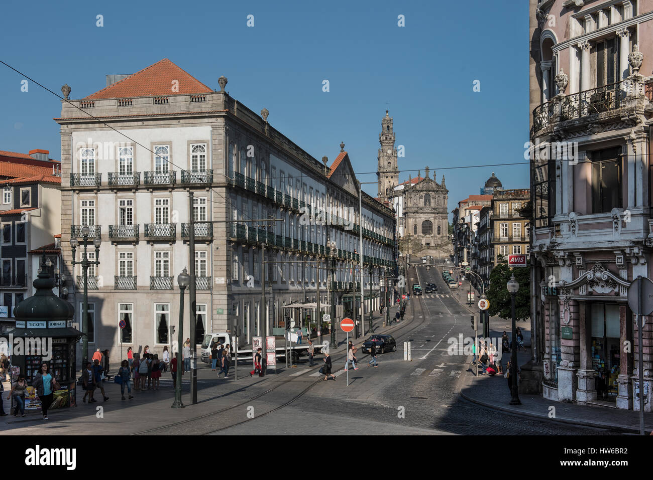 Scène de rue Porto Portugal Banque D'Images