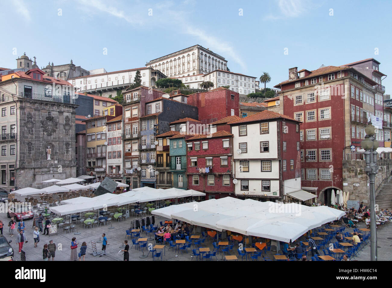 Vue panoramique de la vieille ville de Porto Portugal Banque D'Images