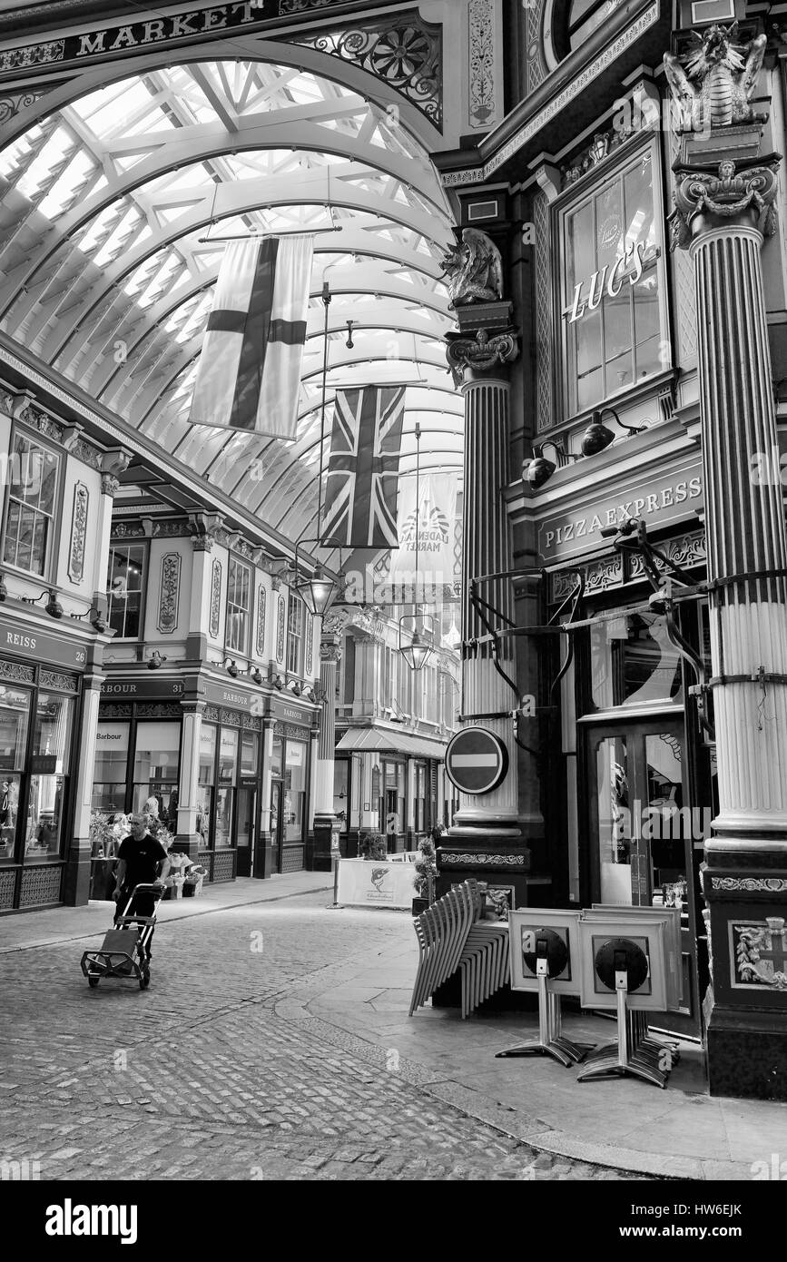 Leadenhall Market, Londres, Angleterre Banque D'Images