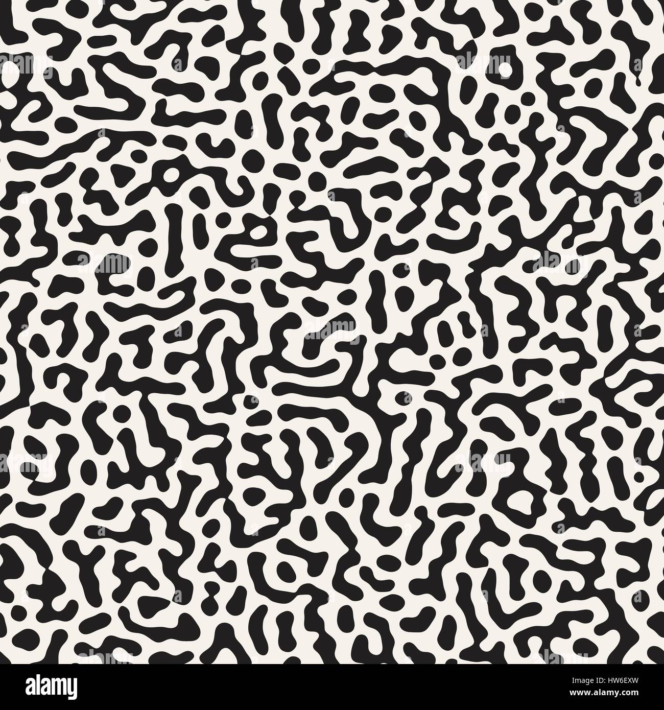 Vector Grunge sans motif. Le noir et blanc des formes organiques. Taches malpropre de texture. Illustration de Vecteur