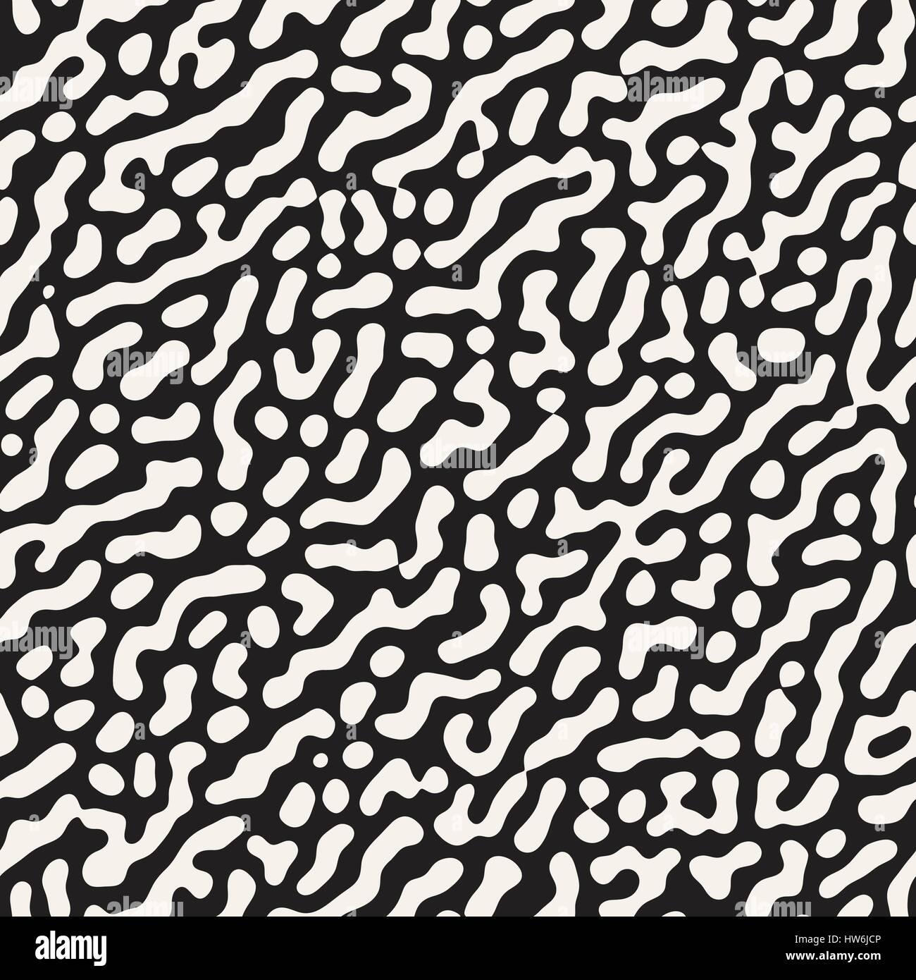 Vector Grunge sans motif. Le noir et blanc des formes organiques. Taches malpropre de texture. Illustration de Vecteur