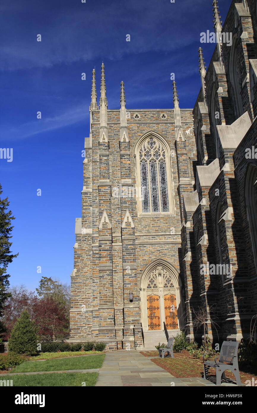 Chapelle de l'Université Duke Durham Duke en Caroline du Nord Banque D'Images