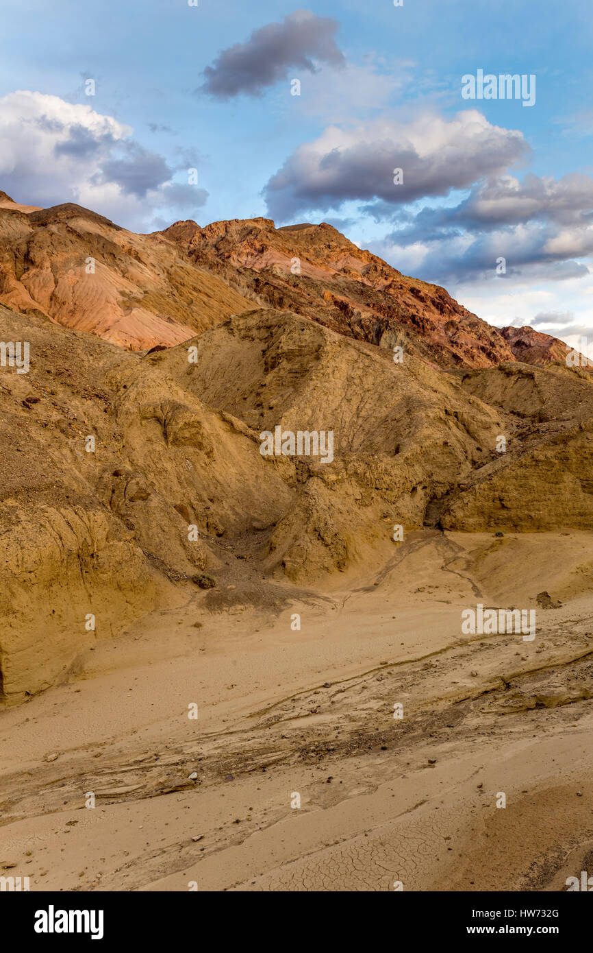 Palette d'artistes, l'artiste, les Black Mountains, Death Valley National Park, Death Valley, California, United States, Amérique du Nord Banque D'Images